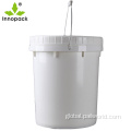 Plastic Pail 20 Liter paint black plastic screw top pail Factory